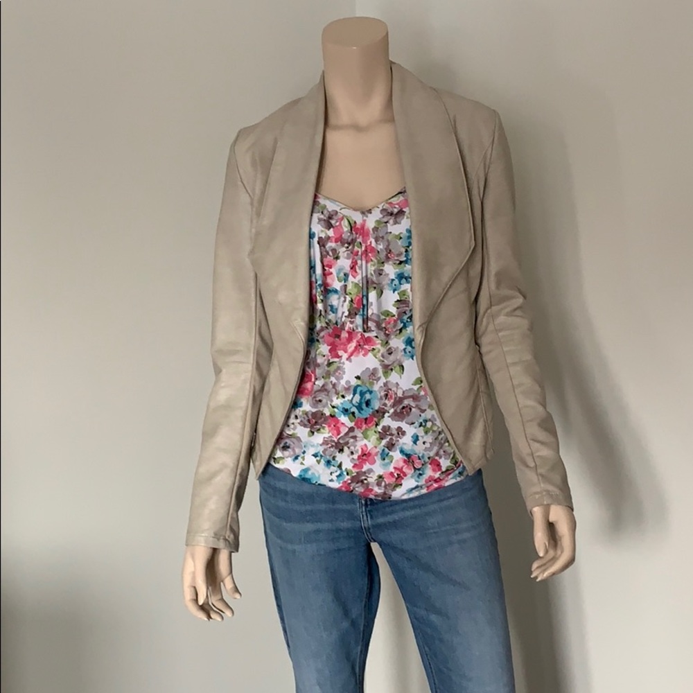 Faux leather jacket